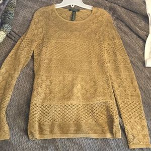 Gold Ralph Lauren top